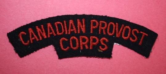 WW2 Canadian Provost Corps Shoulder Title