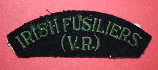 WW2 Irish Fusiliers (V.R.) of Canada Shoulder Title