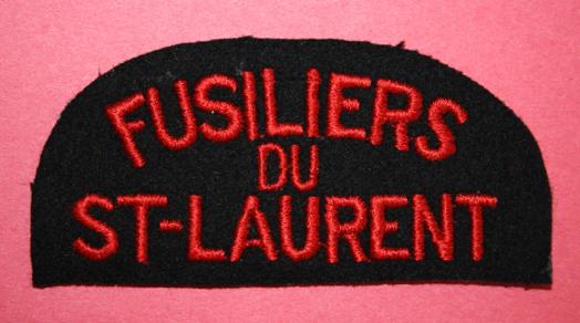 WW2 Fusiliers Du St-Laurent Shoulder Title