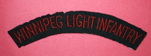 WW2 Winnipeg Light Infantry Shoulder Title