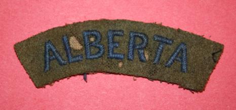 WW1 ALBERTA DEPOT BATTALION cloth shoulder title