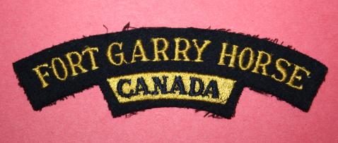 WW2 Fort Garry Horse Shoulder Title