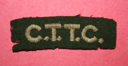 WW2 Canadian Technical Training Corps (CTTC) Shoudler Title 