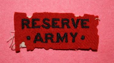 WW2 Reserve Army Shoulder Title