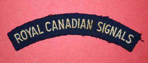 WW2 Royal Canadian Signals Shoulder Title