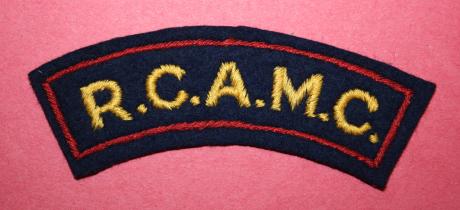 WW2 RCAMC Shoulder Title