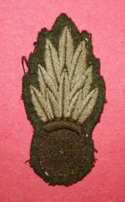 WW2 RCE Flaming Grenade Wool Patch