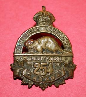 CEF 254 Battalion Cap Badge