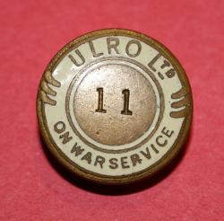 WW1 ULRO LTD On War Service Lapel Pin (Scotland)