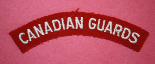 Canadian Guards Shoulder Title