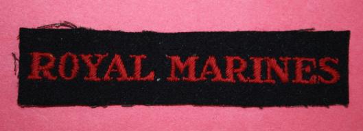 WW2 Royal Marines Shoulder Title