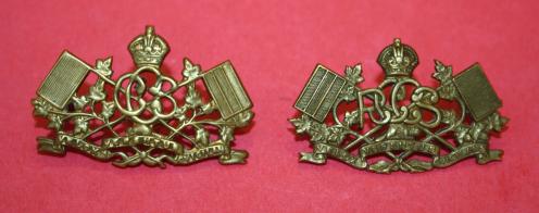 WW2 Royal Canadian Corps of Signals Collar Badges