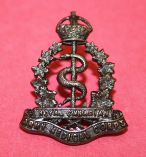 WW2 RCAMC Officer Collar Badge - Service Dress