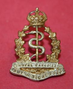 WW2 RCAMC Officer Collar Badge