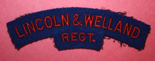 Lincoln and Welland Regiment Shoulder Title