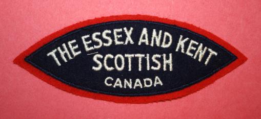 The Essex and Kent Regiment Cloth Shoulder Title - 1952