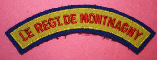 Le Regiment de Montmagny Cloth Shoudler Title