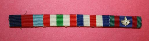 WW2 Canadian Ribbons Bar - 3 Stars and the CVSM