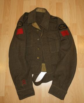 1942 Saskatoon Light Infantry (MG) BD tunic - numbered