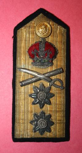 WW2 RCN Vice Admiral Bullion Embroidered Shoulder Board