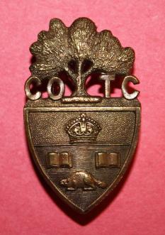 WW2 University of Toronto COTC Cap Badge