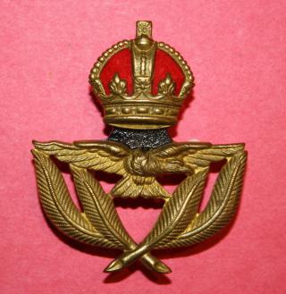 WW2 RCAF Warrant Officer Cap Badge