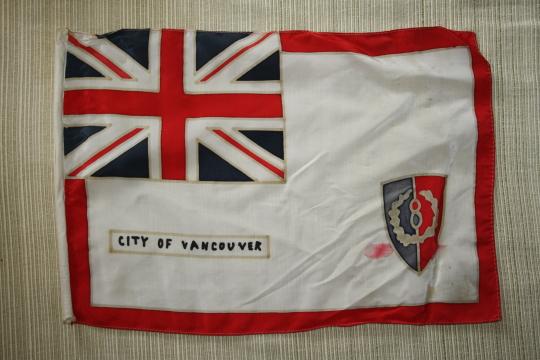 WW2 City of Vancouver 8th Victory Loan Flag - 12 x 8 inches