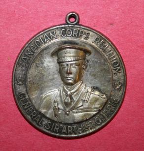 1934 Canadian Corps Reunion Souvineer Medal