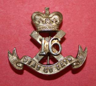 WW1 16 Battalion (Canadian Scottish) Silver Sweetheart Pin