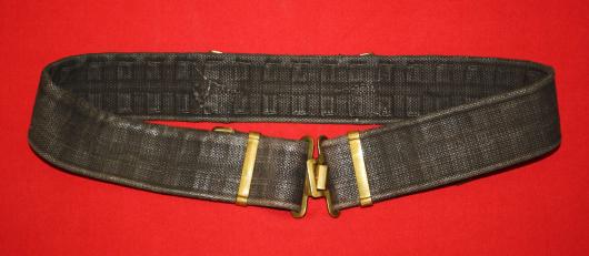 P37 WW2 Canadian Rifle Regiment Web Belt - Black