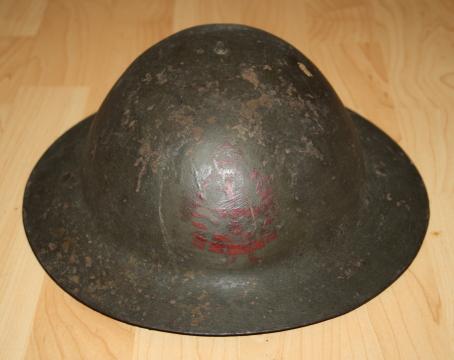 5th Battalion Western Cavalry Raw Edge Brodie Helmet 