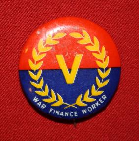 WW2 Canadian Victory Loans War Finance Worker Pin