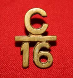 WW1 16th Battalion Canadian Scottish Collar Badge