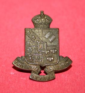 WW2 University of Ottawa COTC Collar Badge