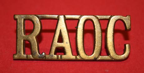 WW1 RAOC Shoulder Title
