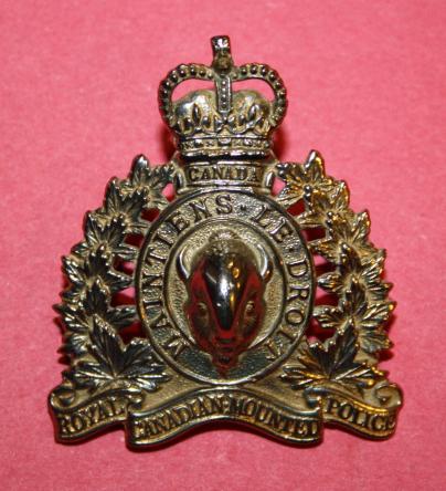 1950's RCMP Cap Badge- Silver Finish