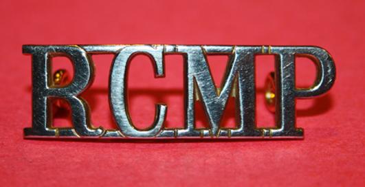 1950's RCMP Shoulder Badge- Silver Finish