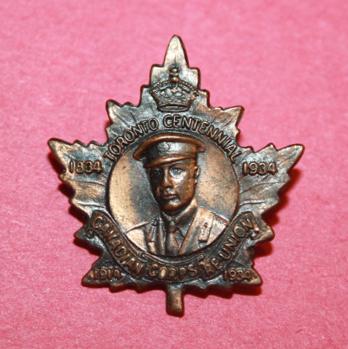 1934 Canadian Corps Reunion Pin