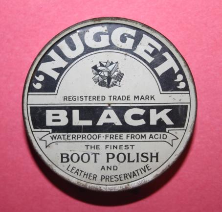 Nugget Black Boot Polish Tin