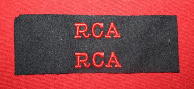 WW2 RCA Cloth Flashes - Pair