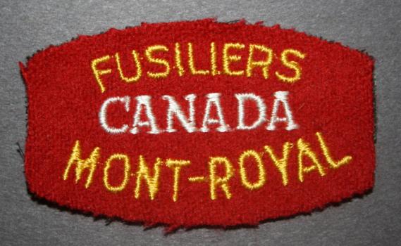 Fusiliers Mont-Royal Cloth Flash