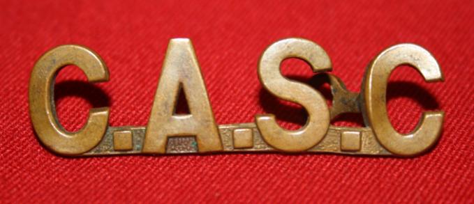 CEF CASC Shoulder Title - PW Ellis & Co 1915