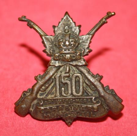 CEF 150th Battalion Collar Badge