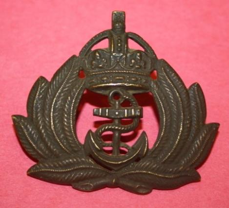 WW1 Royal Navy Cap Badge - Cast Bronze