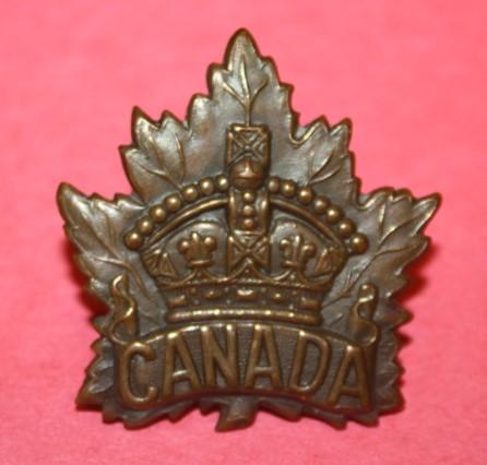 WW1 Canada General Service Cap Badge - Birks 1915