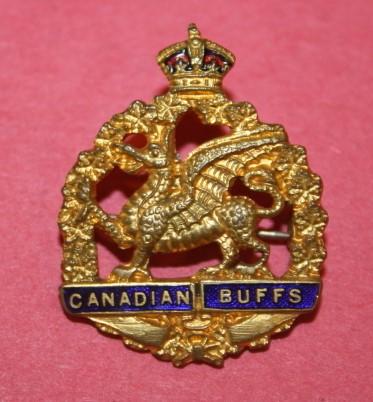 WW1 198th Battalion Canadian Buffs Sweetheart Pin