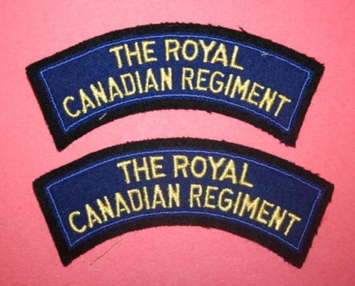 Royal Canadian Regiment Shoulder Patches - Modern Issue