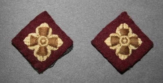 WW2 Medical Officer Pips Pair