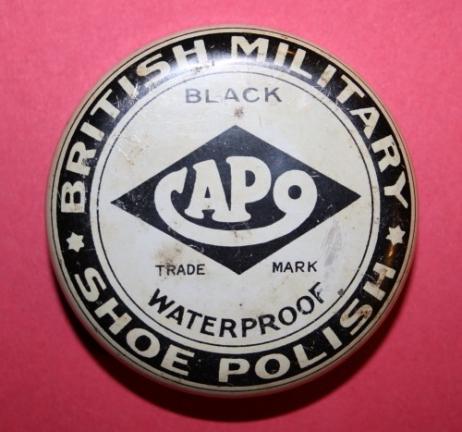 WW2 Canadian CAPO British Military Black Boot Polish Tin