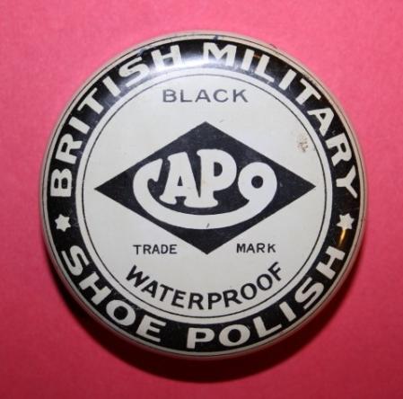 WW2 Canadian CAPO British Military Black Boot Polish Tin